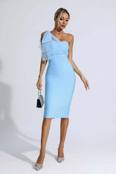Felicity Blue Bandage Midi Dress